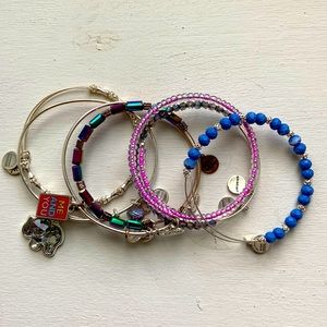 Seven (7) Alex And Ani bracelets